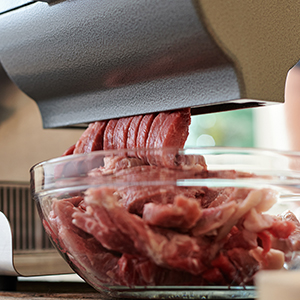 LEM Products BigBite 2-in-1 Jerky Slicer and Tenderizer Attachment for Meat Grinders, Aluminum