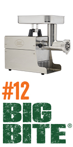 LEM Products BigBite 2-in-1 Jerky Slicer and Tenderizer Attachment for Meat Grinders, Aluminum