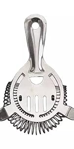 American Metalcraft S209 4-Prong Stainless Steel Bar Cocktail Strainer, 5.75