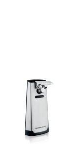 Hamilton Beach Extra-Tall Electric Automatic Can Opener with Easy-Clean Detachable Cutting Lever, Cord Storage, Knife Sharpener, Brushed Stainless Steel (76700)