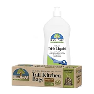 If You Care Sponge Cloths – 5 Count – 100% Natural Cleaning Rags for Kitchen, Bathroom, Home Countertop Surfaces – Absorbent, Reusable, Machine Washable, Compostable