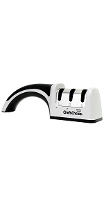 Chef'sChoice Manual Knife Sharpeners for 15- and 20-Degree Straight-Edge and Serrated Knives with Diamond Abrasives Precise Angle Control & Compact Footprint, 2-Stage, Gray