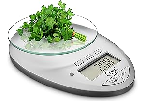 Ozeri Pro II Digital Kitchen Scale with Removable Glass Platform and Countdown Kitchen Timer (1 g to 12 lbs Capacity)