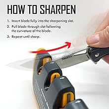 Smiths Adjustable Manual Knife Sharpener Gray/Yellow S-50264