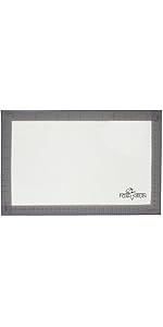 Fox Run Non-Stick Baking Mat, Silicone, 14.25-Inch x 9.25-Inch