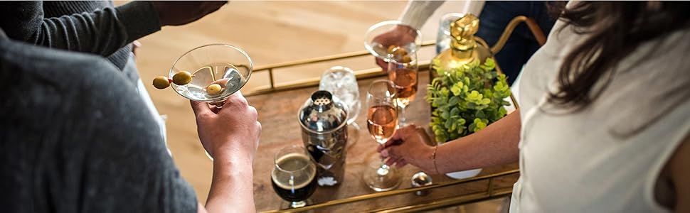 Libbey Mixologist 9-Piece Cocktail Set, Clear, 20 oz (80787)