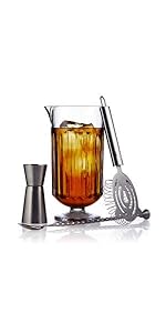 Libbey Mixologist 9-Piece Cocktail Set, Clear, 20 oz (80787)
