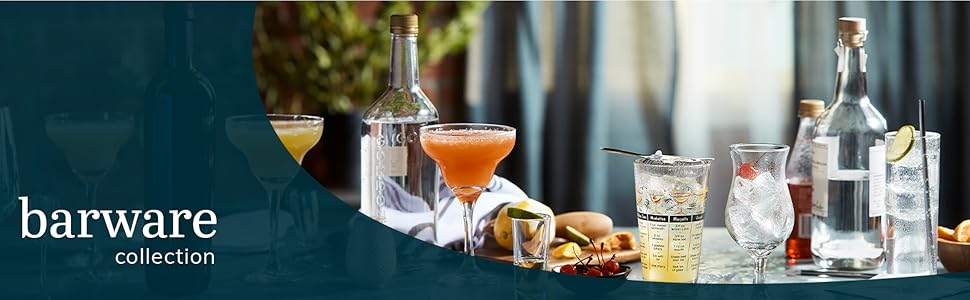 Libbey Mixologist 9-Piece Cocktail Set, Clear, 20 oz (80787)