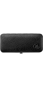 ZWILLING Manicure Set (5-Piece, Scissors, Clippers, Tweezers, Cuticle Pusher, Nail File), Classic, Black