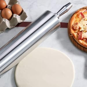 New Star Foodservice Extra Heavy Duty Restaurant Aluminum Rolling Pin, 18