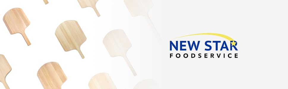 New Star Foodservice 50295 Restaurant-Grade Wooden Pizza Peel, 16