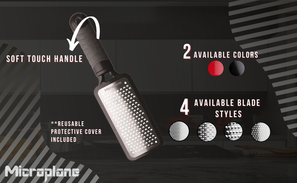 Microplane Home Series Multipurpose Coarse Grater - Easy to Use, Perfect for Everyday Cooking (Black)