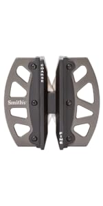 Smith’s 50364 Pocket Pal X2 Sharpener & Outdoors Tool – Yellow – Coarse and Fine – LED Light – Fire Starter – Signal Whistle - Compass