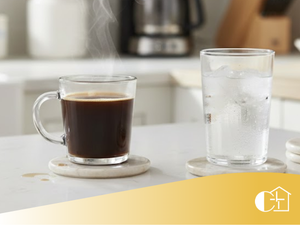 Creative Home Set of 4 Genuine Marble Drink Coasters – 4