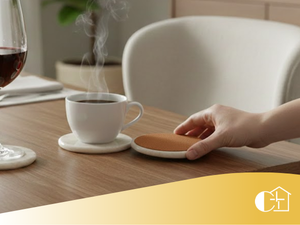 Creative Home Set of 4 Genuine Marble Drink Coasters – 4