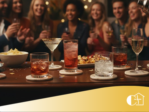 Creative Home Set of 4 Genuine Marble Drink Coasters – 4