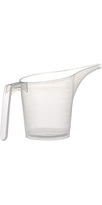 Fox Run Easy Pour Measuring Cup with Funnel Spout, 3.5, Clear Plastic
