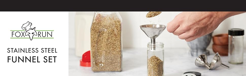 Fox Run Easy Pour Measuring Cup with Funnel Spout, 3.5, Clear Plastic