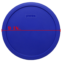 Pyrex 7403-PC 10-Cup Cadet Blue Sculpted Mixing Bowl Replacement Food Storage Lid - Made in USA