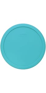 Pyrex 7403-PC 10-Cup Cadet Blue Sculpted Mixing Bowl Replacement Food Storage Lid - Made in USA