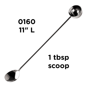 Frieling Coffee Spoon & Stirrer - 2-Tablespoon, Silver, 11-Inch Handle - Stainless Steel Measuring Scoop & French Press Stirring Spoon, Dishwasher Safe