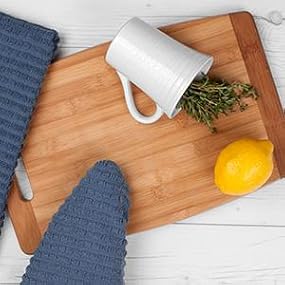 Ritz Royale Collection 100% Combed Terry Cotton, Highly Absorbent, Kitchen Dish Cloth Set, 13-3/4