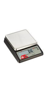Taylor TE10FT 11-Pound Commercial Digital Portion Control Scale, 11 lb (5 kg) in 0.1 oz (1 g) Food and Cooking Scale, Tare and Hold Function, NSF, Stainless Steel Platform