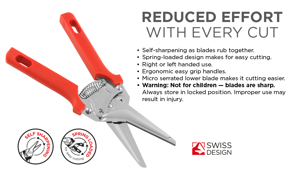 KUHN RIKON Classic Snips 8” Red