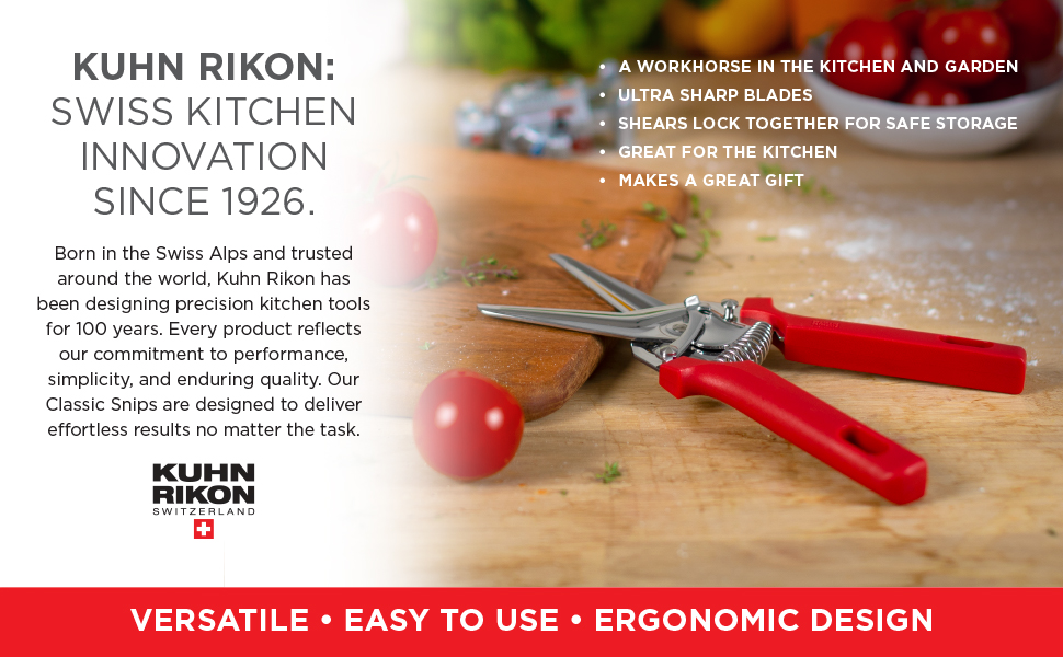 KUHN RIKON Classic Snips 8” Red