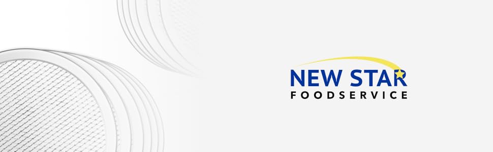 New Star Foodservice Restaurant-Grade Seamless Aluminum Pizza Baking Screen, 18 Inch