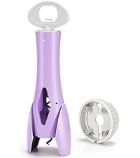 IPOW Wine Opener, Zinc Alloy Wine Bottle Opener, Wing Corkscrew Heavy Duty, Manual Multifunctional Cork Screw for Waiter, Silver