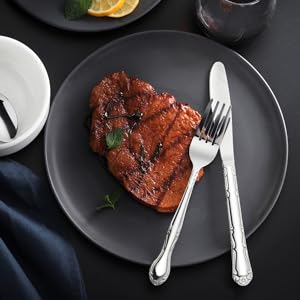 New Star Foodservice 58062 Slimline Pattern, 18/0 Stainless Steel, Salad Fork, 6.25-Inch, Set of 12