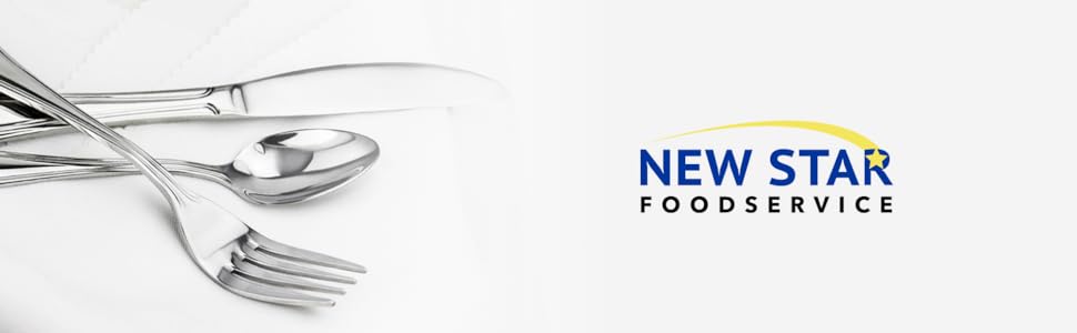 New Star Foodservice 58062 Slimline Pattern, 18/0 Stainless Steel, Salad Fork, 6.25-Inch, Set of 12