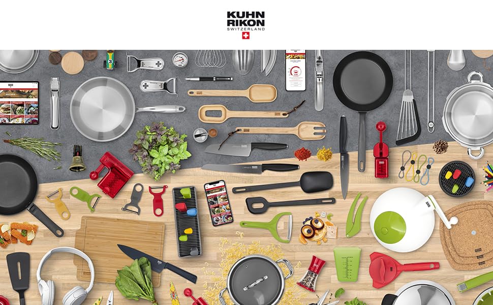 Kuhn Rikon Adjustable Ratchet Grinder with Ceramic Mechanism for Salt, Pepper and Spices, 8.5 x 2.25 inches, Black