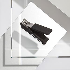 Tweezerman Precision Grip Fingernail Clipper, Black