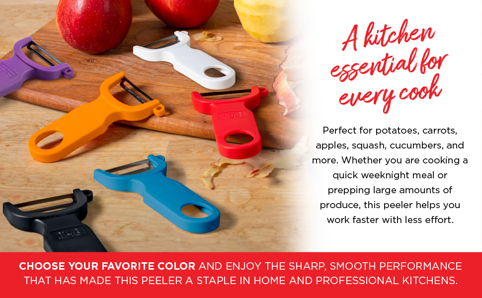 KUHN RIKON, Black Original Swiss Peeler, Set of 1