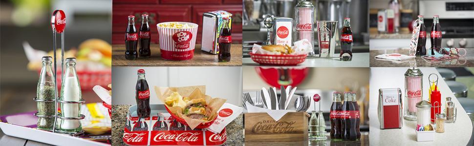 Tablecraft Stainless Steel Coca-Cola Bottle Opener Fridge Magnet, Red