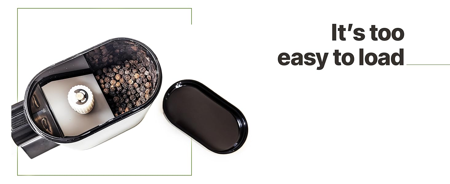 PepperMate Traditional Black Pepper Grinder Mill - Manual, High-Efficiency Salt and Pepper Grinder - Durable, Adjustable Coarseness Pepper Mill Grinder - Easy to Use