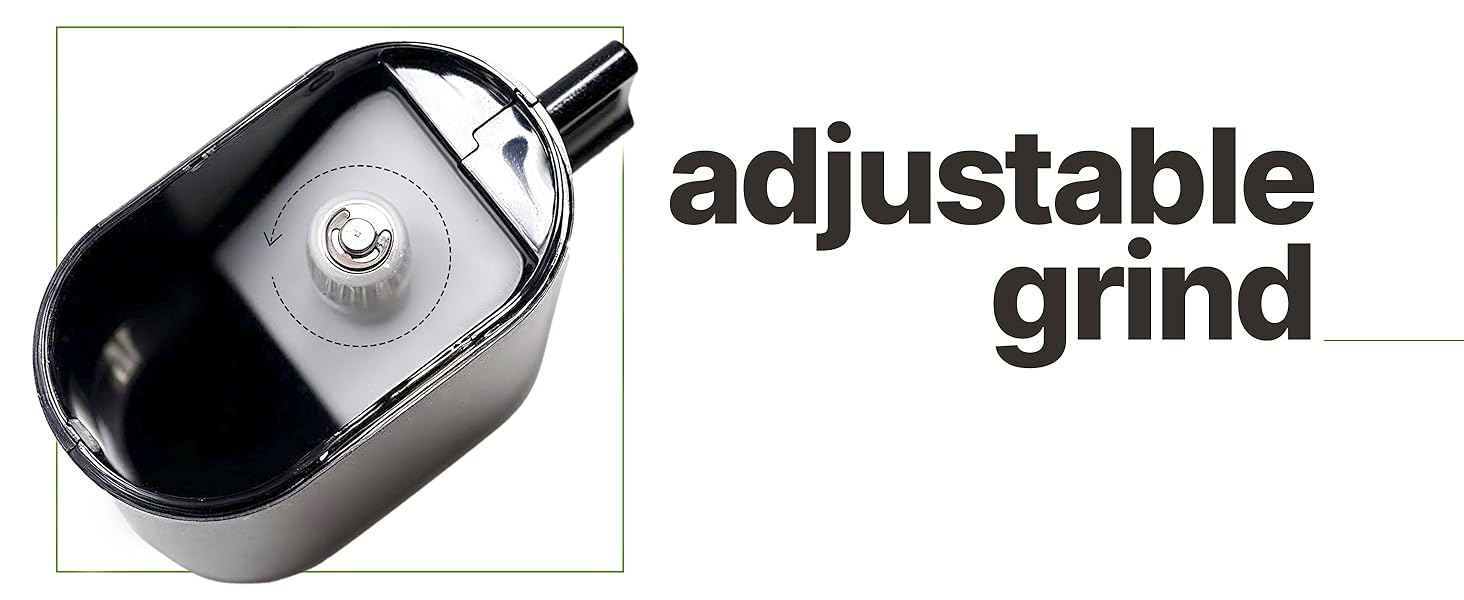 PepperMate Traditional Black Pepper Grinder Mill - Manual, High-Efficiency Salt and Pepper Grinder - Durable, Adjustable Coarseness Pepper Mill Grinder - Easy to Use