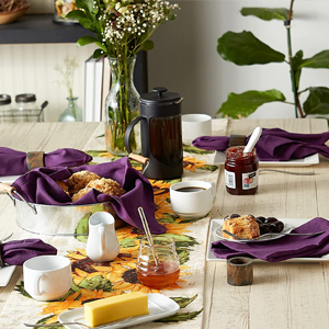 DII Variegated Tabletop Collection, Placemat Set3x19, Olive Green, 6 Piece