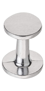 RSVP International Coffee Measuring Spoon, Long Handled Stainless Steel Scoop Multi-purpose for Baking, Ground Coffee, Beans or Loose Leaf Tea, Double, 1-Tbsp/2-Tbsp