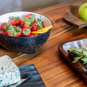 Thirstystone 4 Pack Natural Marble Square Coasters with Protective Cork Backing, Elegant, Luxourious, Easily Wipes Clean