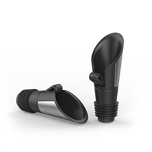 Rabbit Wine Pourer Stoppers (Stainless Steel, Set of 2)