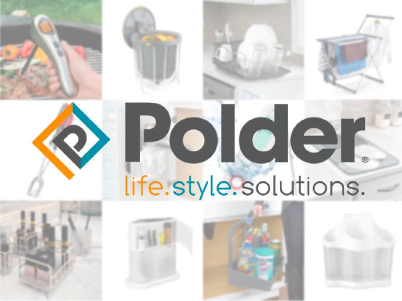 Polder Stable-Read Instant Read Thermometer, Digital Thermometer for Cooking, Food Thermometer, Cooking Thermometer with Easy-to-Read Digital Display