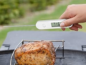 Polder Stable-Read Instant Read Thermometer, Digital Thermometer for Cooking, Food Thermometer, Cooking Thermometer with Easy-to-Read Digital Display