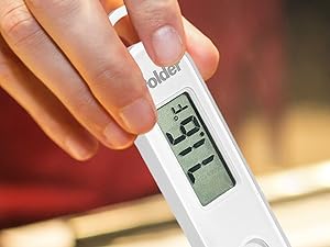 Polder Stable-Read Instant Read Thermometer, Digital Thermometer for Cooking, Food Thermometer, Cooking Thermometer with Easy-to-Read Digital Display