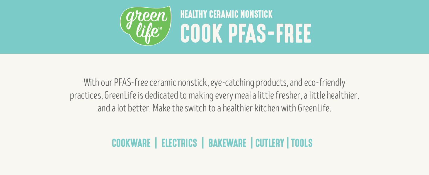 GreenLife Bakeware 18” x 13” Half Cookie Sheet Baking Pan, Non-Toxic PFAS-Free Healthy Ceramic Nonstick, Oven Safe to 450°F, Easy Release, Even Heating, Easy Clean, Turquoise