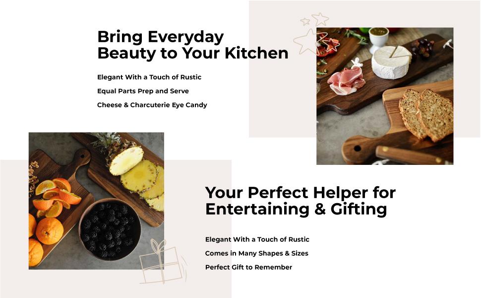 Made in USA Black Walnut Wood Cutting Board by Virginia Boys Kitchens - Butcher Block Wooden Carving Board with Juice Well made from Sustainable Hardwood (17x11)