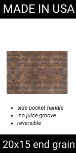 Made in USA Black Walnut Wood Cutting Board by Virginia Boys Kitchens - Butcher Block Wooden Carving Board with Juice Well made from Sustainable Hardwood (17x11)