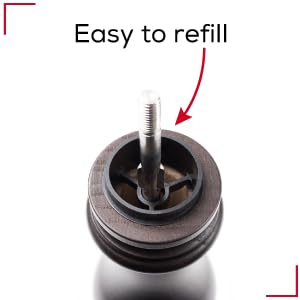 Pepper Mill, u'Select, Wood, Chocolate Finish, 18 cm - 7 in